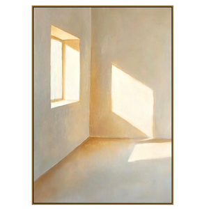 Minimalist Light Art | Soft Sunlit Empty Room