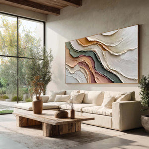 Soft Terrain | Impasto Layered Abstract