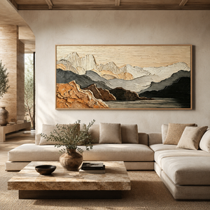 Thick Impasto | Mountain Lake Vista