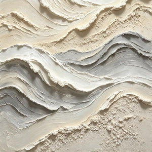 3D Textured Abstract Art | Undulating Mountain Swathes