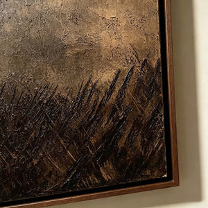 Sepia Layers | Minimal Abstract Wall Piece