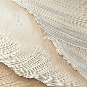 3D Impasto Neutral Texture | Drifting Sand Tides