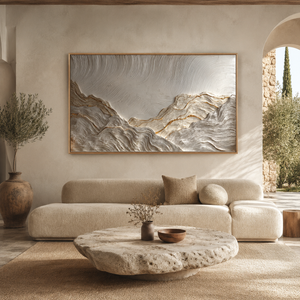 Thick Impasto | Gilded Mountain Ridges