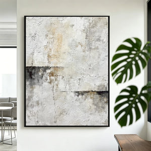 Minimal Abstract Texture Painting | Muted Boundary