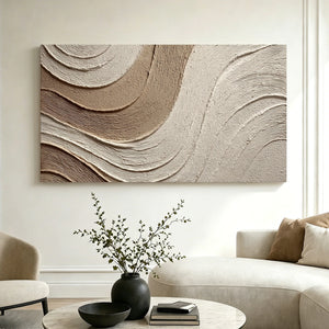 Wandering Tide | Earthy Curved Texture