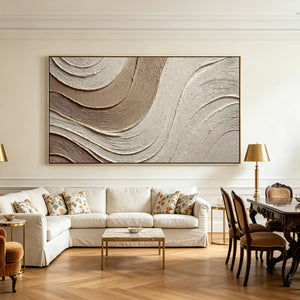 Wandering Tide | Earthy Curved Texture