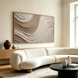 Wandering Tide | Earthy Curved Texture