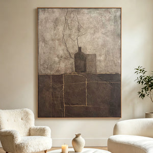 Earth Tone Textured Still Life Art | Quiet Stillness