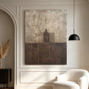 Earth Tone Textured Still Life Art | Quiet Stillness