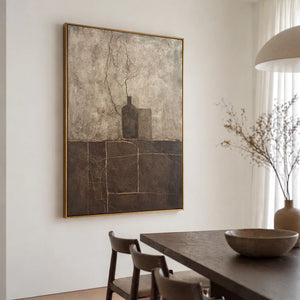Earth Tone Textured Still Life Art | Quiet Stillness