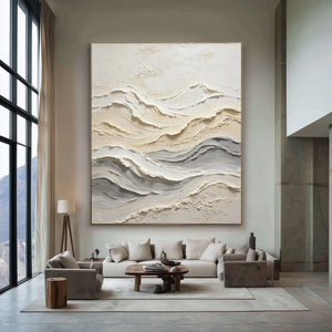 3D Textured Abstract Art | Undulating Mountain Swathes