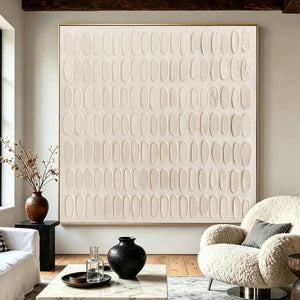 3D Textured Art | Quiet Oval Rhythm