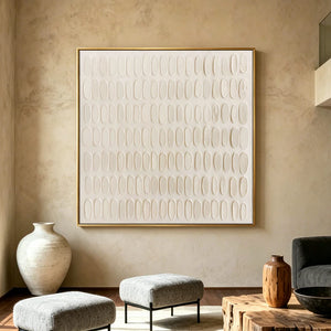 3D Textured Art | Quiet Oval Rhythm