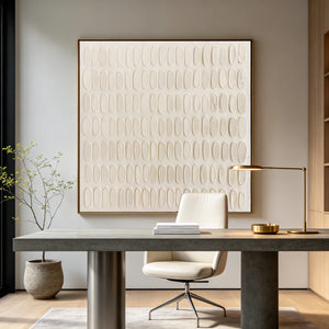 3D Textured Art | Quiet Oval Rhythm