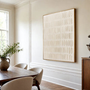 3D Textured Art | Quiet Oval Rhythm