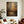 Dark Tone Textured Abstract Art | Misty Golden Skyline