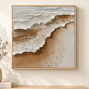 3D Textured Art | Sand and Sea Edge