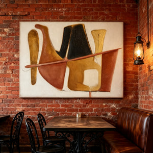 Modern Abstract Art | Gilded Shapes