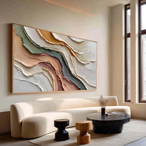 Soft Terrain | Impasto Layered Abstract
