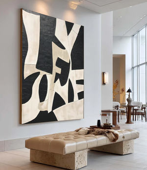 Modern Abstract Art | Black & White