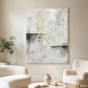 Minimal Abstract Texture Painting | Muted Boundary