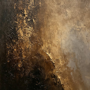 Thick Textured Neutral Abstract Painting | Amber Haze