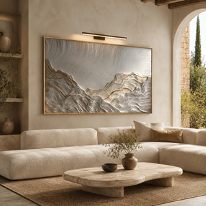 Thick Impasto | Gilded Mountain Ridges