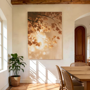 Autumn Maple Glow | Warm Natural Wall Piece