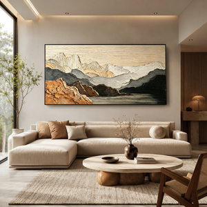 Thick Impasto | Mountain Lake Vista