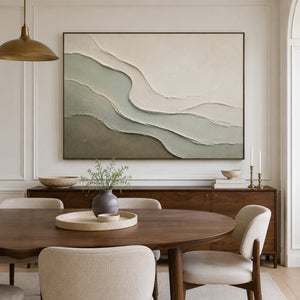 Wabi Sabi Sage Landscape | Modern Organic Wall Decor