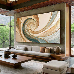 Vortex Rhythm | Spiral Textured Abstract Art