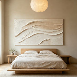 3D Impasto White Textured | Earth Currents