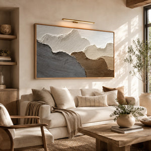 3D Textured Abstract Art | Jagged Mountain Shores