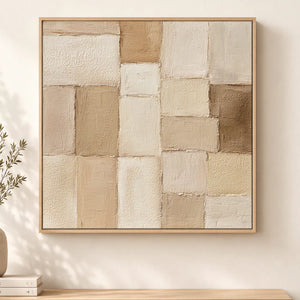 Textured Geometric Art | Quiet Grid