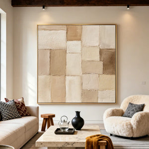 Textured Geometric Art | Quiet Grid