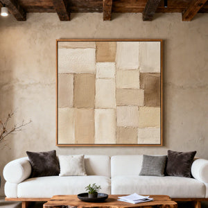 Textured Geometric Art | Quiet Grid