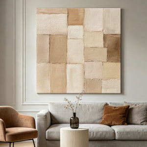 Textured Geometric Art | Quiet Grid