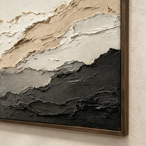 Neutral Earth Tones | Misty Layered Ridges
