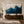 Navy & Gold Abstract Waves | Thick Impasto Canvas Painting