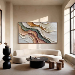 Soft Terrain | Impasto Layered Abstract