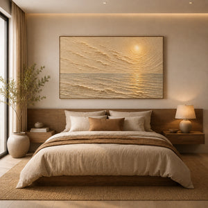 Soft Radiance | Neutral Warm Abstract Wall Piece