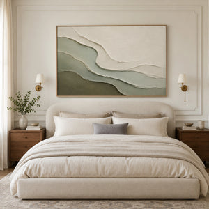 Wabi Sabi Sage Landscape | Modern Organic Wall Decor