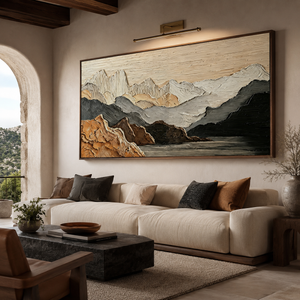 Thick Impasto | Mountain Lake Vista