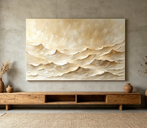 3D Textured Abstract Art | Layered Peaks