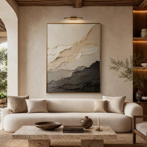 Neutral Earth Tones | Misty Layered Ridges