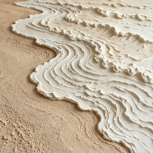 3D Textured Abstract Art | Coastal Tide Shores