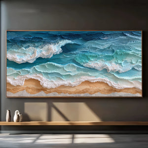 3D Textured Ocean Art | Shoreline Drift