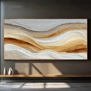 3D Textured Abstract Art | Sandstone Flow
