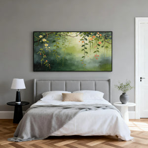 3D Textured Floral Art | Verdant Branches