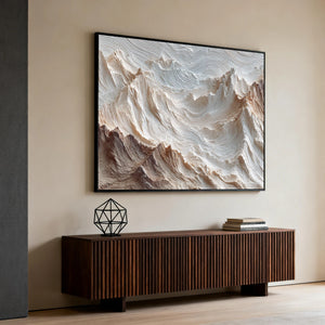 3D Textured Mountain Art | Quiet Ridge